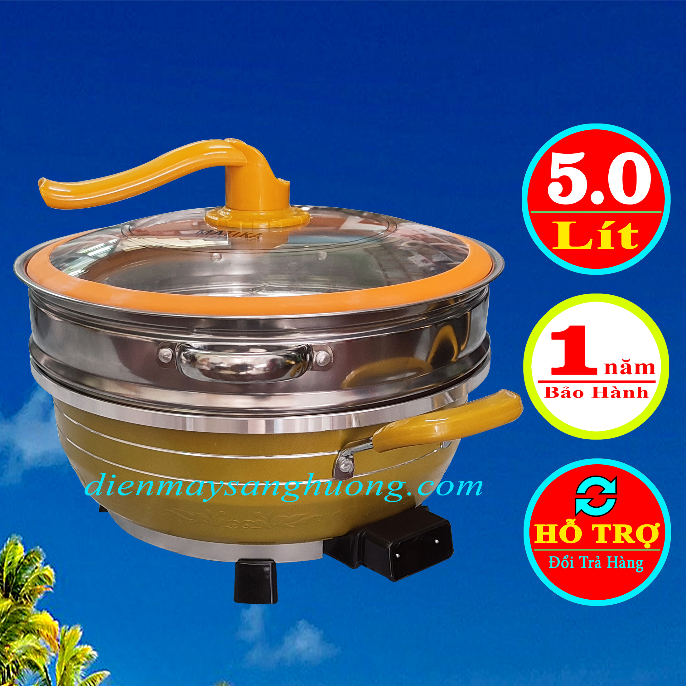 Nồi Lẩu Đa Năng 5.0 Lít MATIKA MTK - 9032