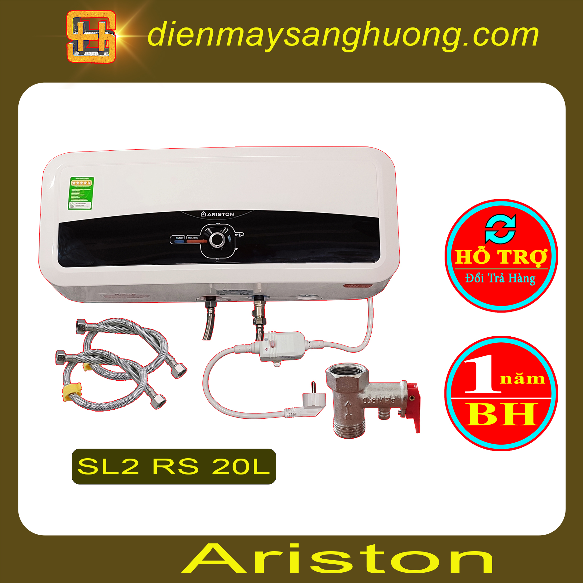 Bình Nóng Lạnh Ariston 20L <SL2 RS>