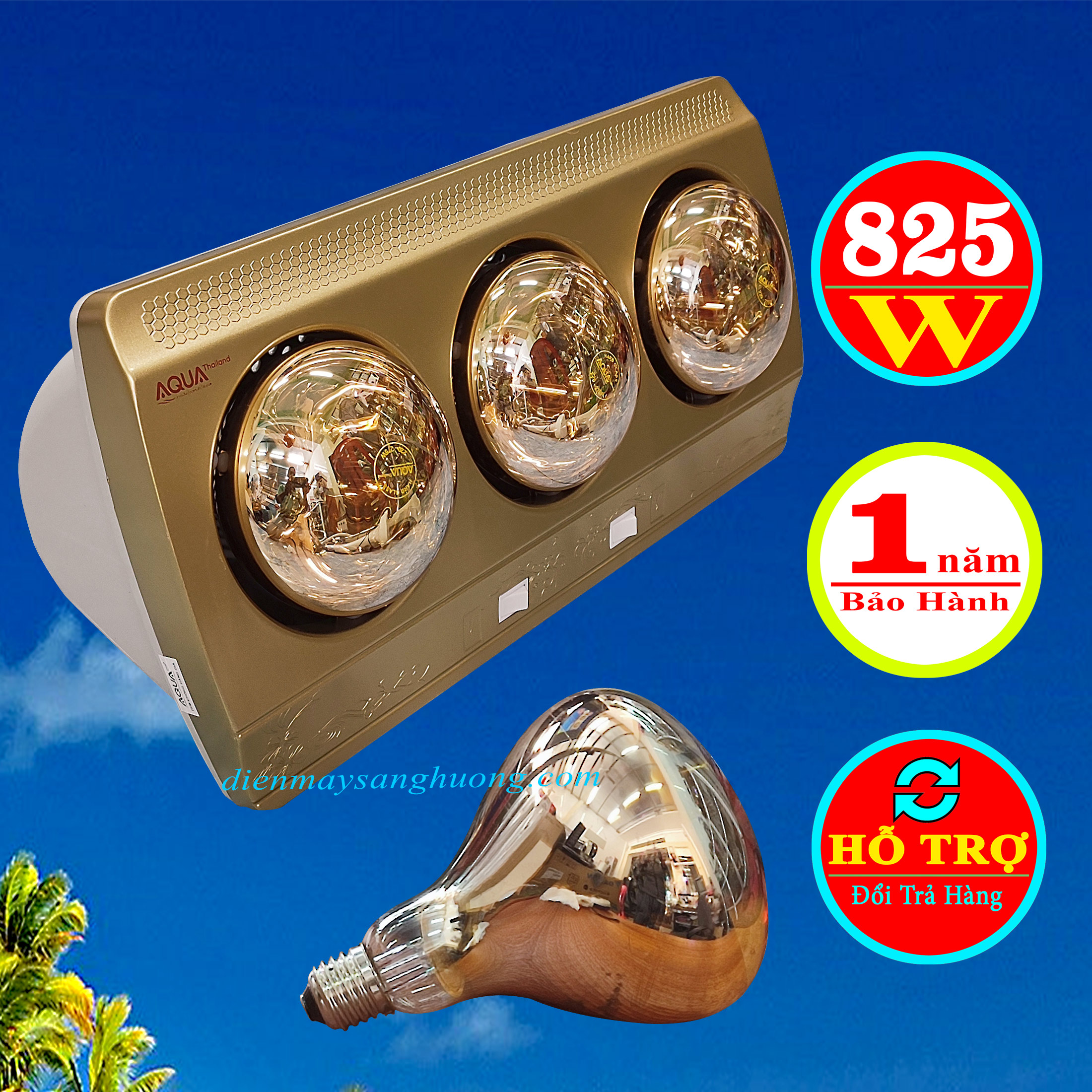 Máy Sưởi 3 Bóng AQUA – HQ - 668