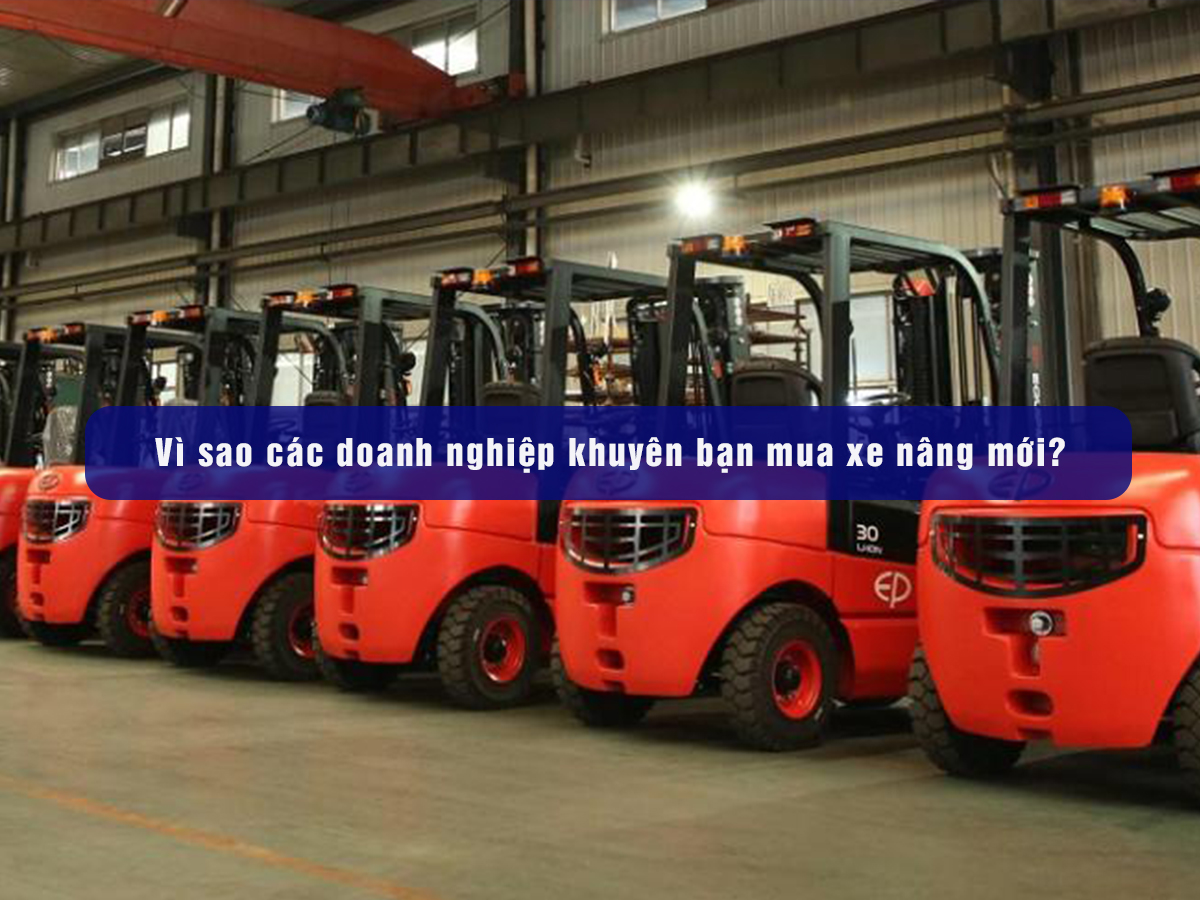 Vì sao các doanh nghiệp khuyên bạn mua xe nâng mới?