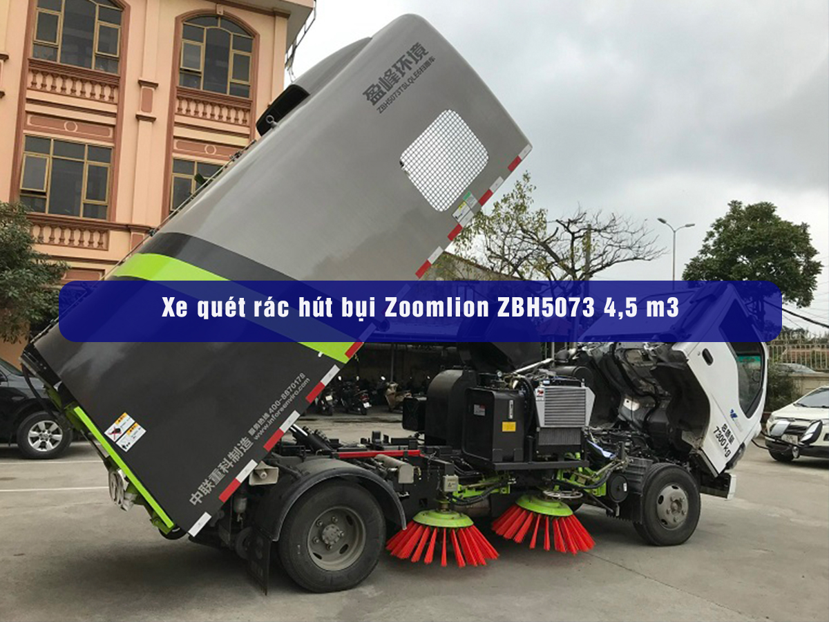 Xe quét rác hút bụi  Zoomlion ZBH5073 4,5 m3