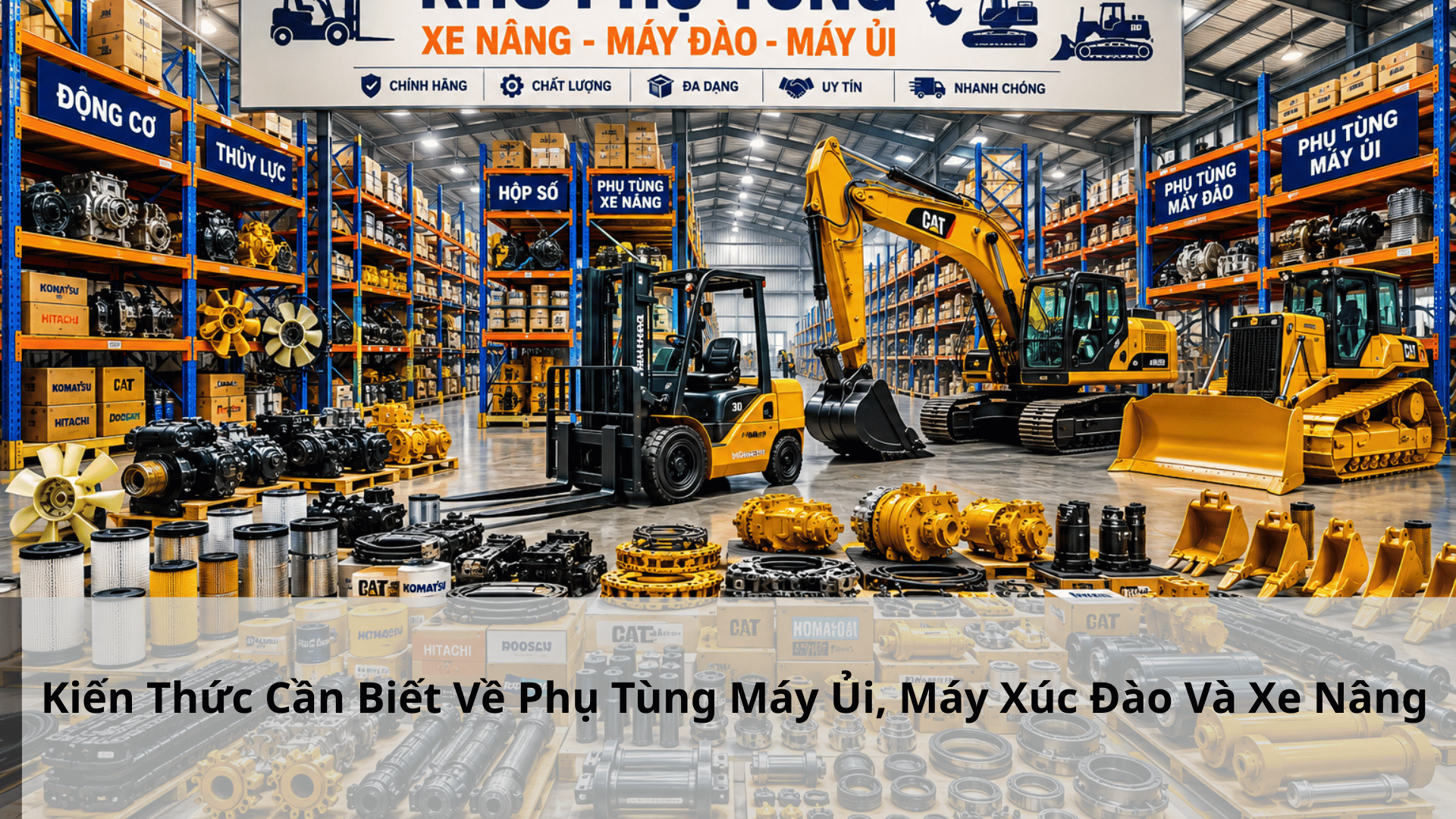 Kiến Thức Cần Biết Về Phụ Tùng Máy Ủi, Máy Xúc Đào Và Xe Nâng