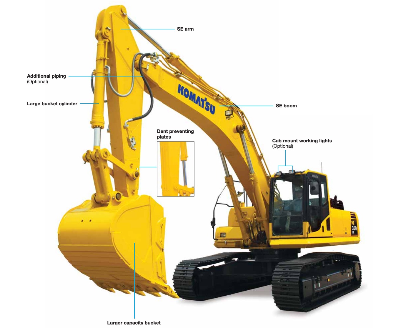 Top các dòng máy đào Komatsu nổi bật hiện nay