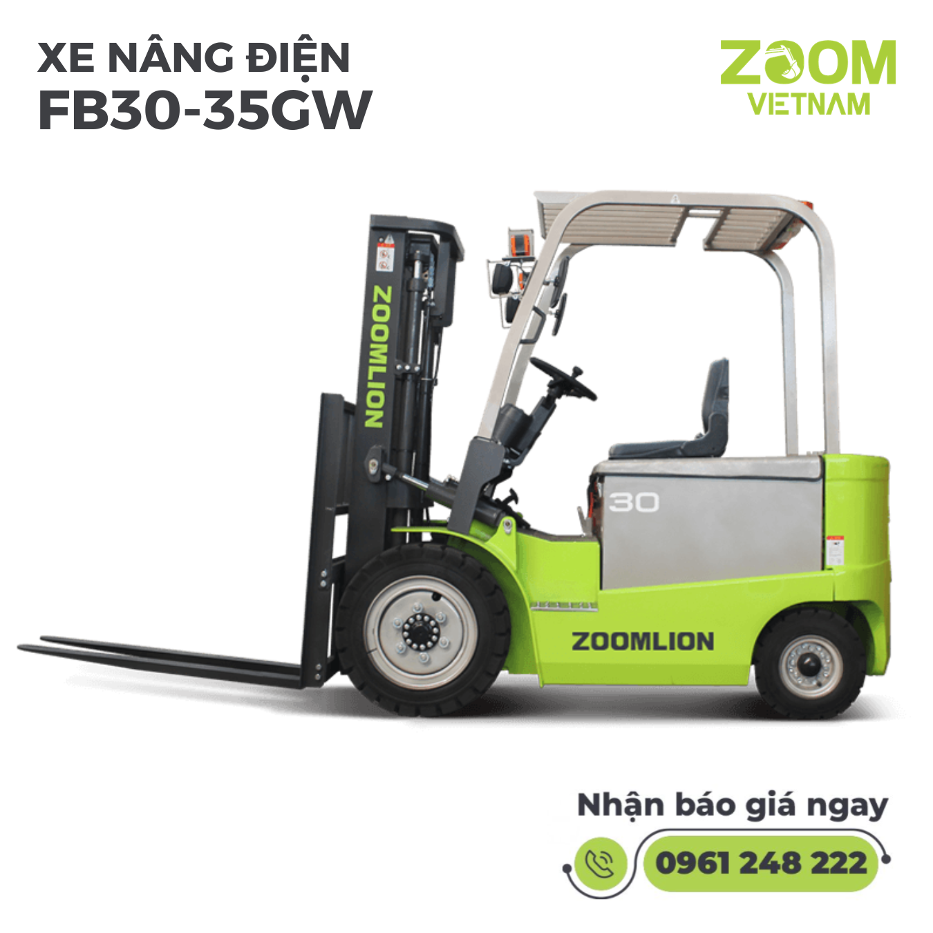 XE NÂNG ĐIỆN FB30-35GW Pin 205/280 Ah
