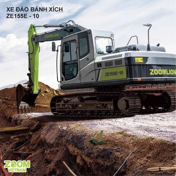 MÁY ĐÀO BÁNH XÍCH ZE155E-10