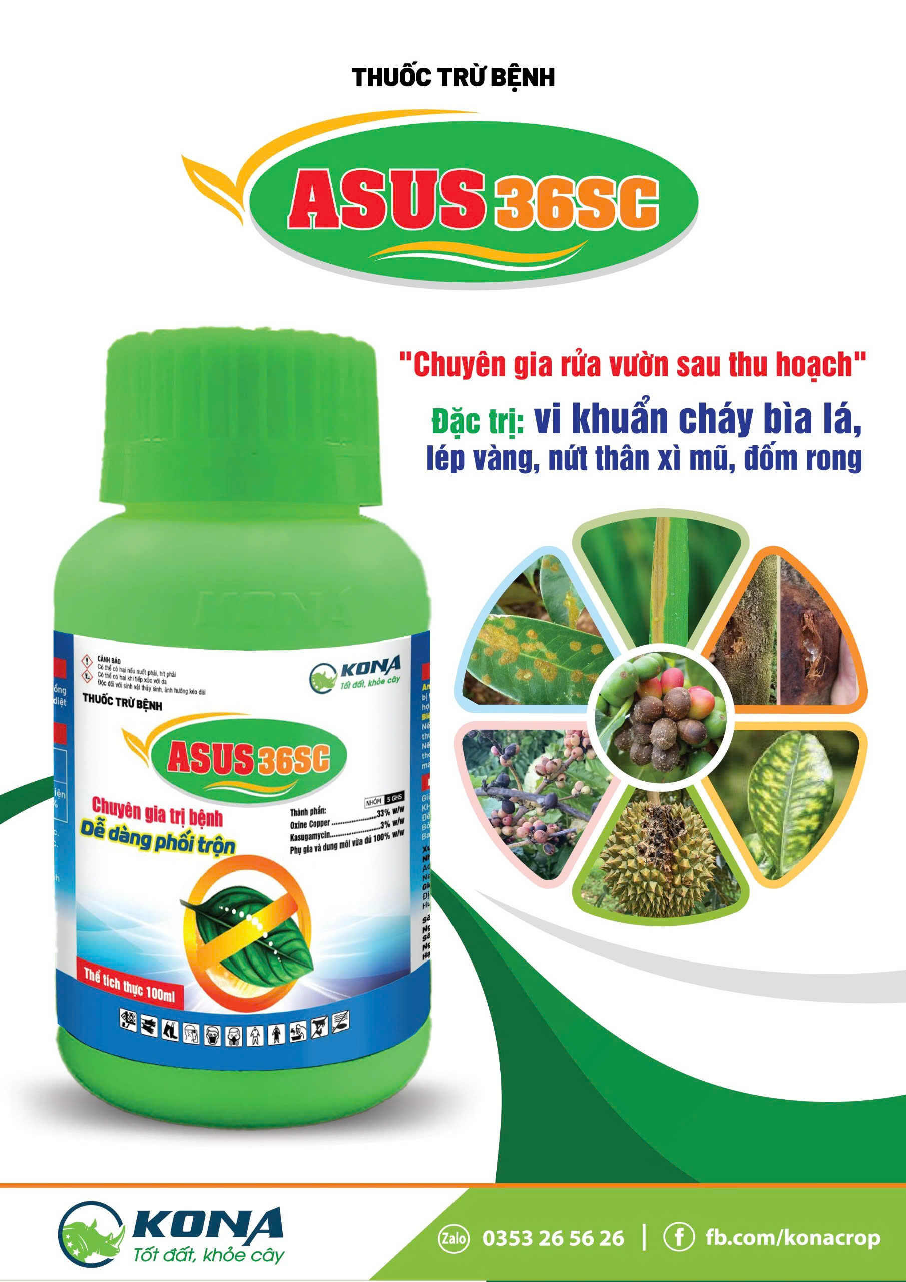 KONA RA MẮT HAI SẢN PHẨM MỚI: ASUS 36SC & BESTROLE PLUS 300SC – GIẢI PHÁP ƯU VIỆT CHO NHÀ NÔNG