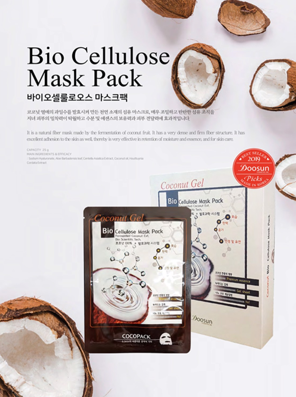 Mặt nạ dưỡng da chiết xuất từ dừa COCONUT BIO CELLULOSE MASK PACK