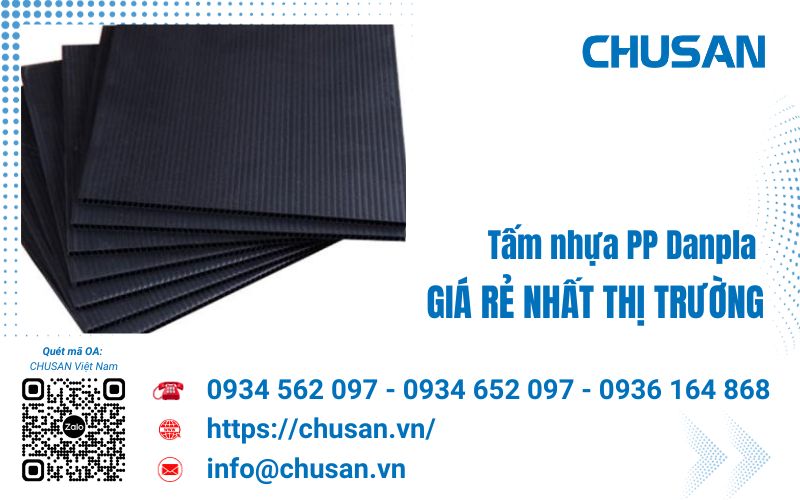 Tấm nhựa pp danpla giá rẻ, chất lượng số 1 tại Nhà máy CHUSAN Việt Nam