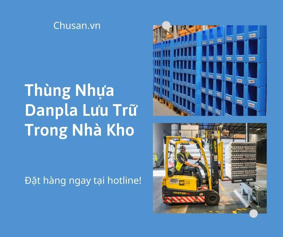Thùng Nhựa Danpla Lưu Trữ Trong Nhà Kho