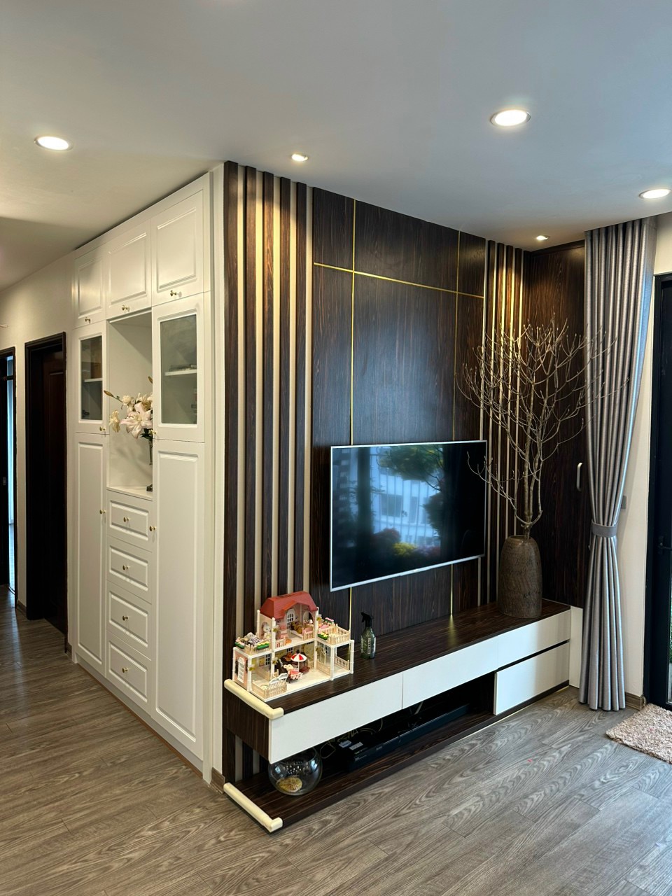 Thi công giấy dán Hàn Quốc công trình T6 Times City