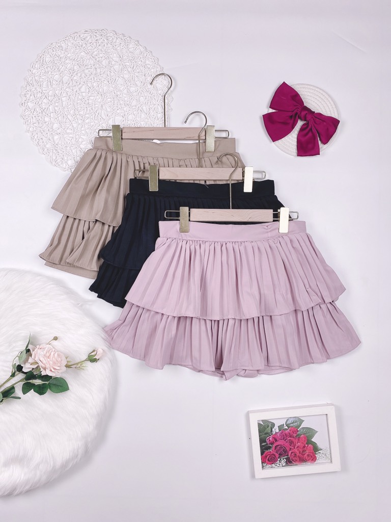Chân váy xếp ly màu hồng size M | Shopee Việt Nam