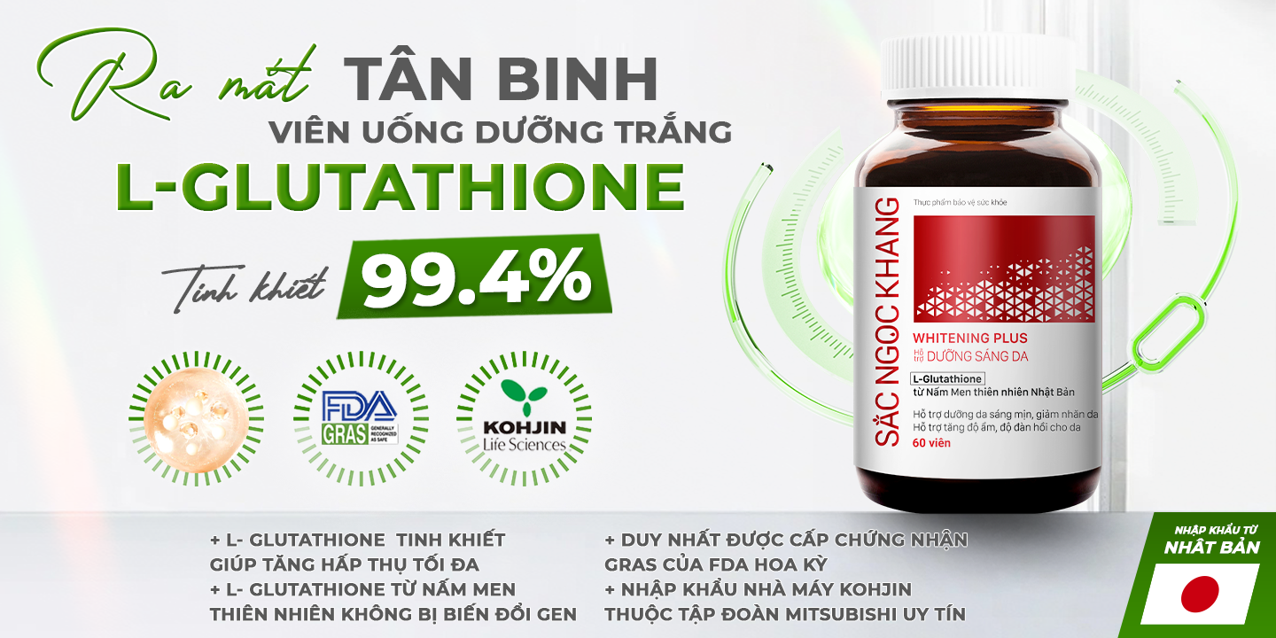 Thông Báo Ra Mắt Viên Uống Trắng Da Glutathione