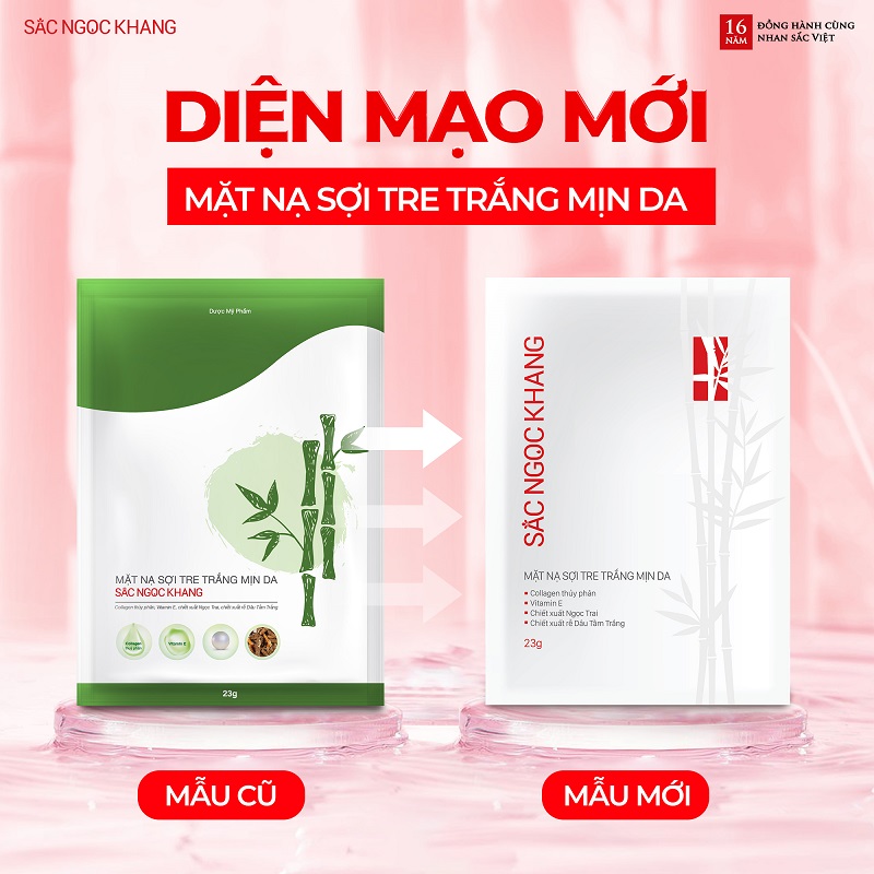 THÔNG BÁO THAY ĐỔI BAO BÌ MẶT NẠ SỢI TRE