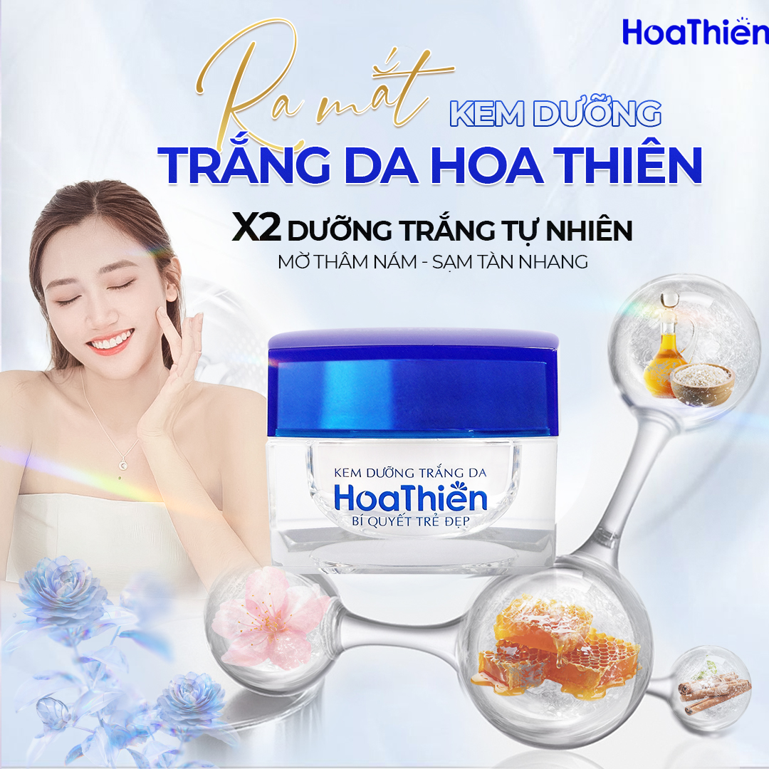 THÔNG BÁO RA MẮT KEM DƯỠNG TRẮNG DA HOA THIÊN