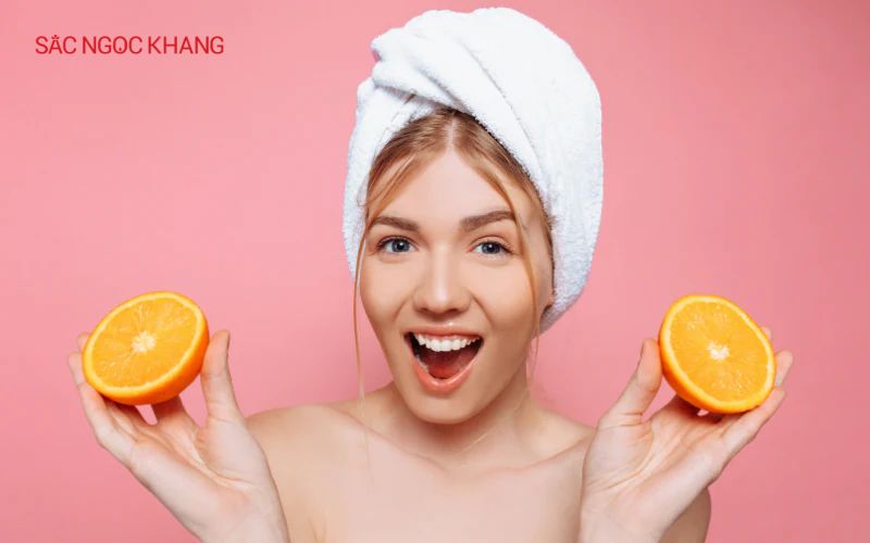 Vitamin C có nhiều tác dụng tuyệt vời đối với làn da