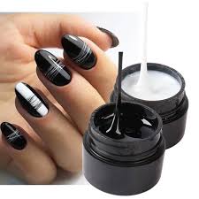 Khám Phá 5 Mẫu Nail Nghệ Thuật Với Gel Nhện Trắng Đen Đầy Sáng Tạo
