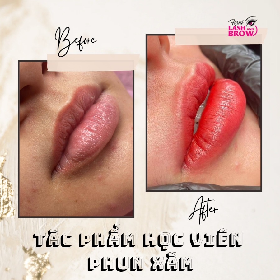 Xăm môi chỉ từ 1 đến 2 tháng cam kết hồng hào, căng mọng