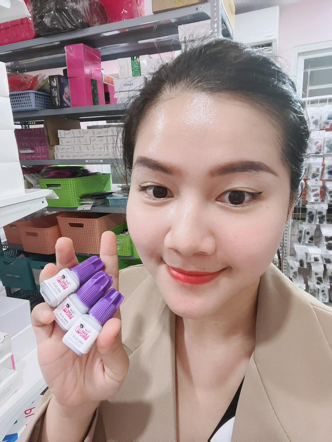keo nối mi king glue không cay độc quyền tại hani beauty
