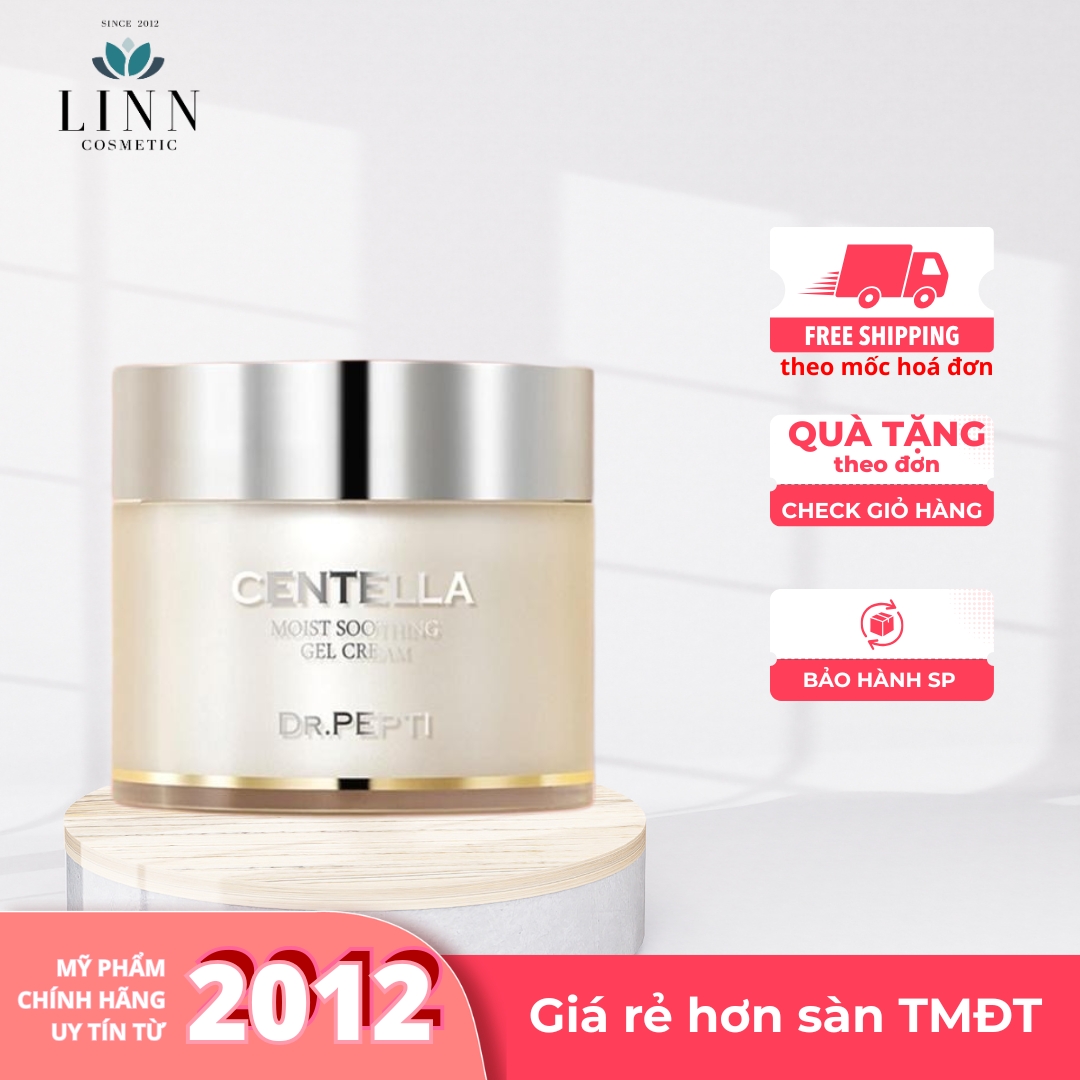 Kem dưỡng ẩm làm dịu da Dr.Pepti Centella Moist Soothing Gel Cream 70ml - kem dưỡng dr.pepti cao cấp
