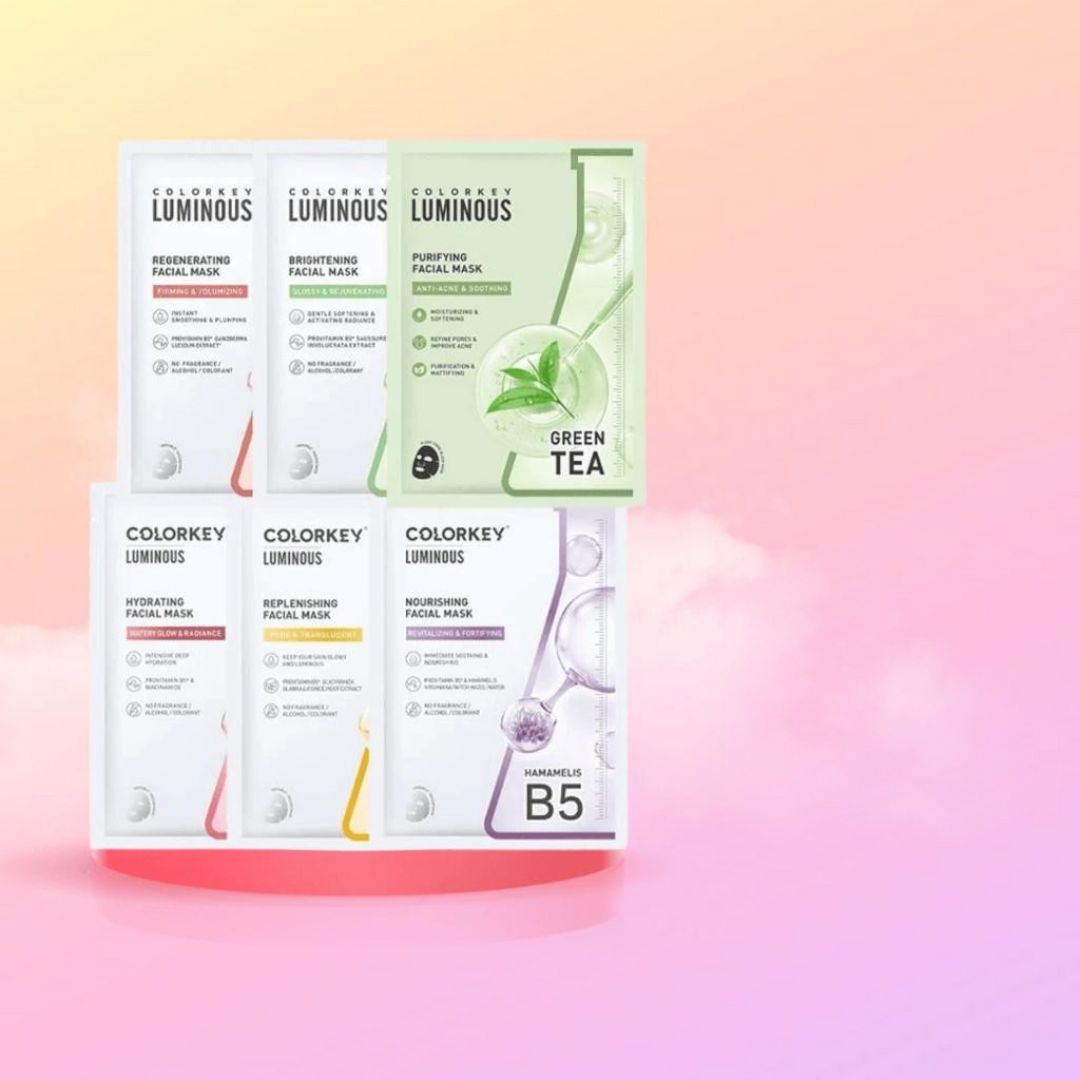 (Không vỏ) Mặt nạ giấy Colorkey Luminous Vitamin B5 Facial Mask - Mặt nạ cấp ẩm phục hồi 25ml / miếng