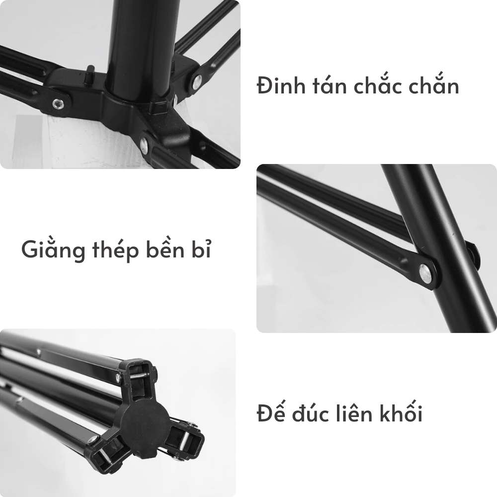 Chân đèn studio tải trọng lớn 10Kg