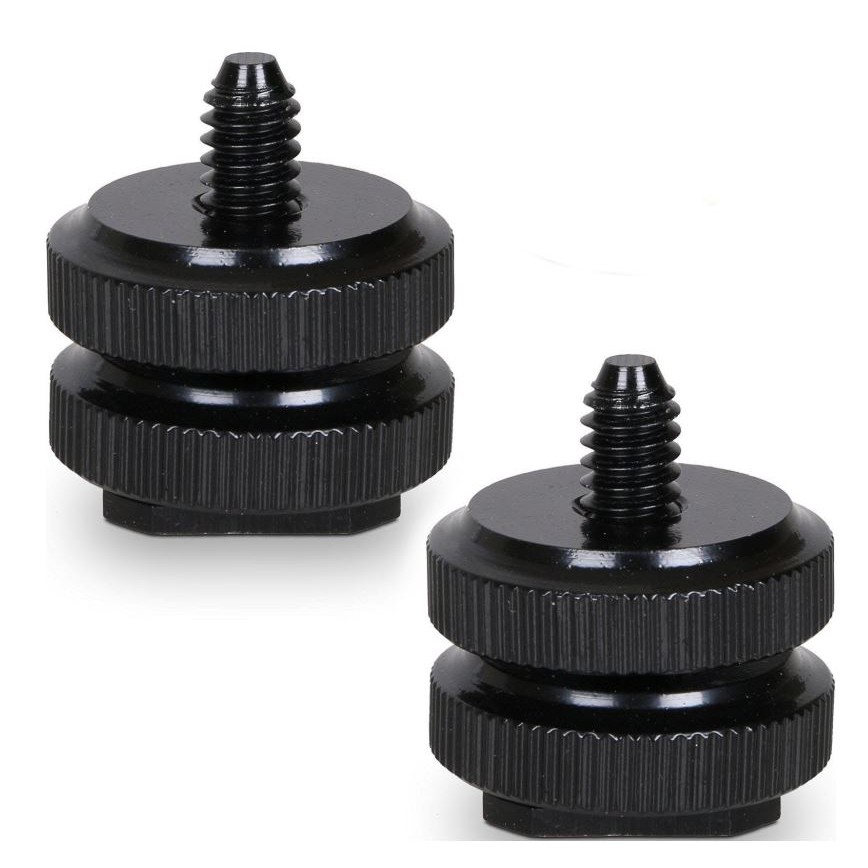 Đế gài kép ngàm hotshoe vít 1/4 inch