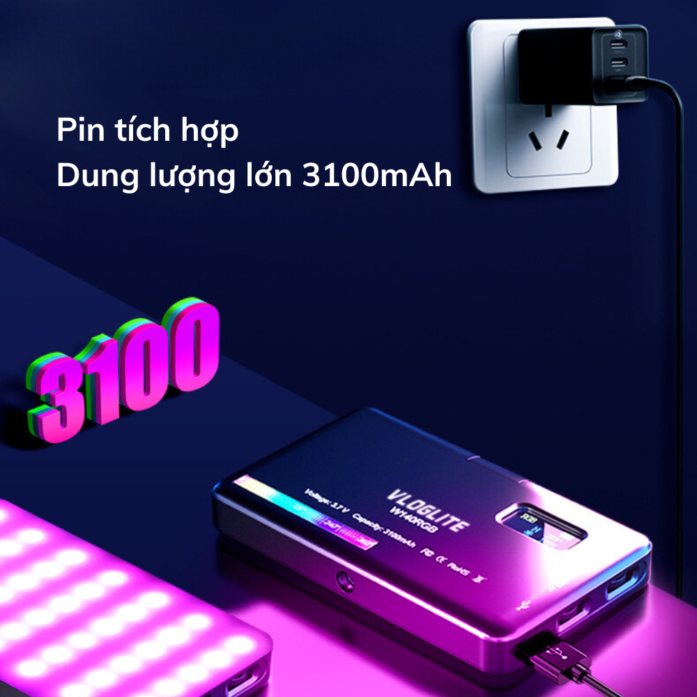 Đèn Vlog video light Ulanzi Vijim VL120 RGB