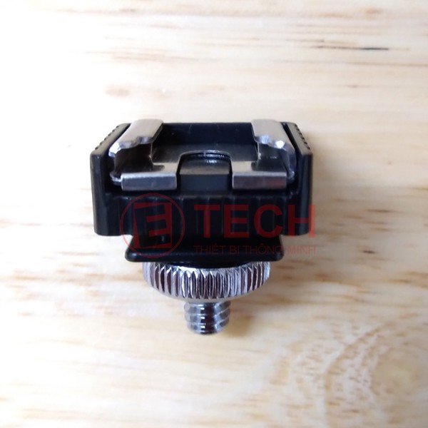 Vít 2 đầu 1/4 inch + hotshoe mount adapter