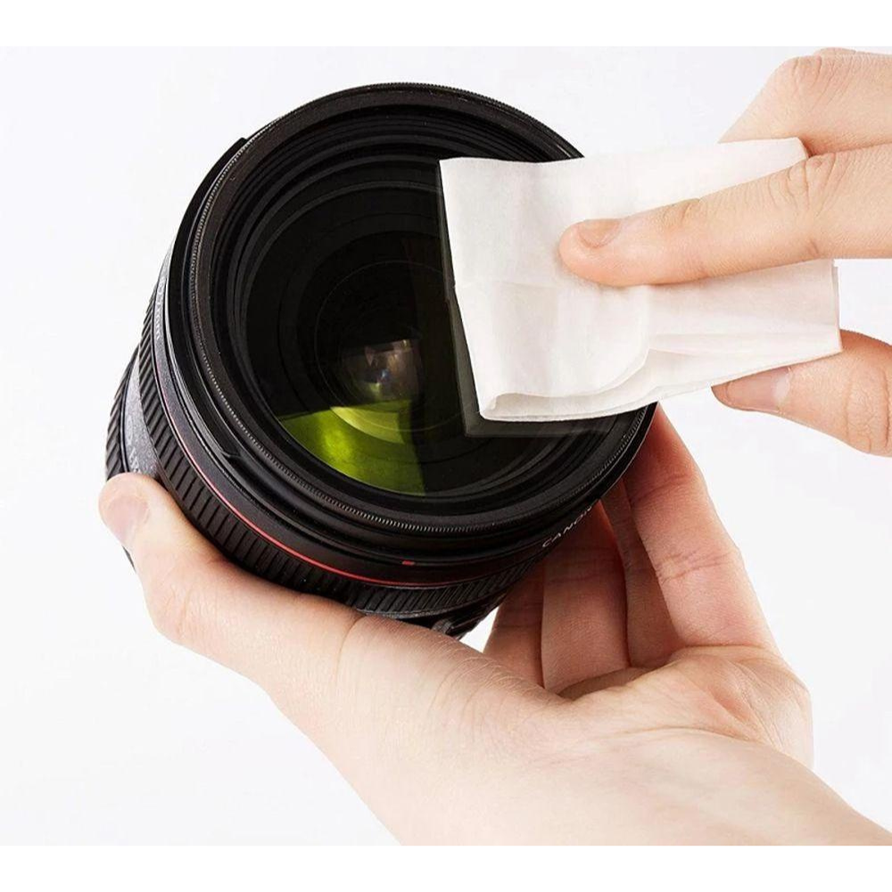 Giấy lau máy ảnh, len dụng cụ vệ sinh camera khăn giấy làm sạch ống kính bộ 50 tờ