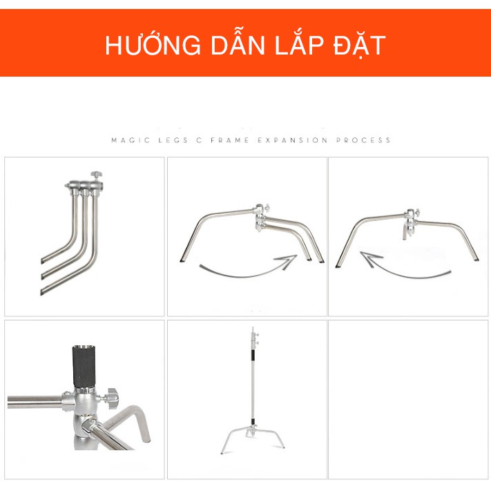 Chân đèn ma thuật C-Stand Jinbei CK2