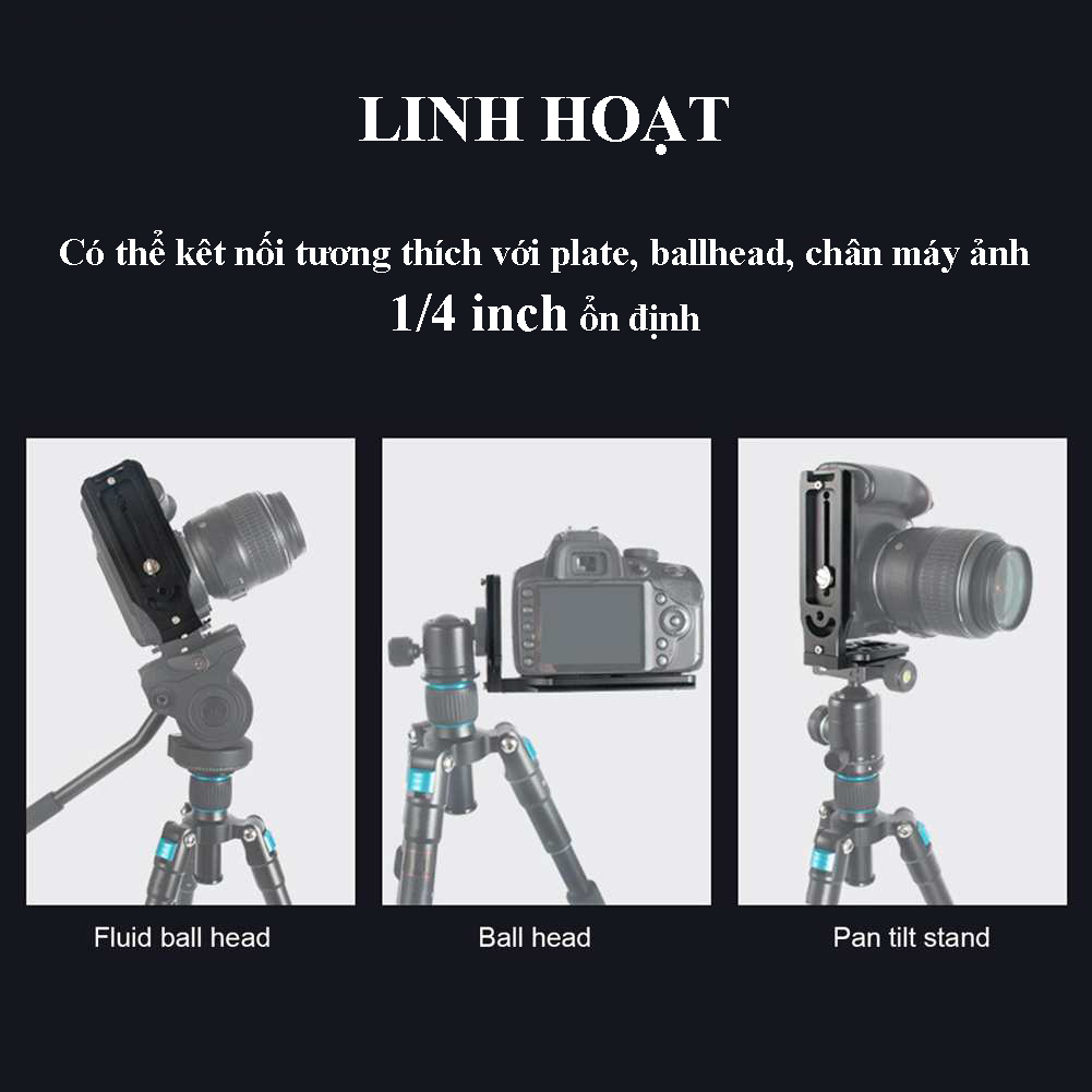 Tấm tháo nhanh quick plate bracket chữ L 2 mặt