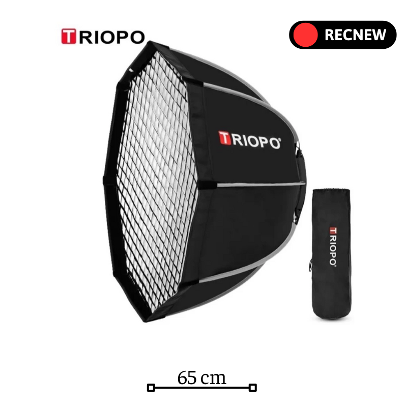 Softbox bát giác Triopo K2 thao tác nhanh (55/65/90 cm)