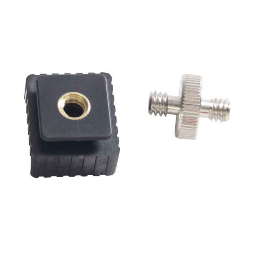 Vít 2 đầu 1/4 inch + hotshoe mount adapter
