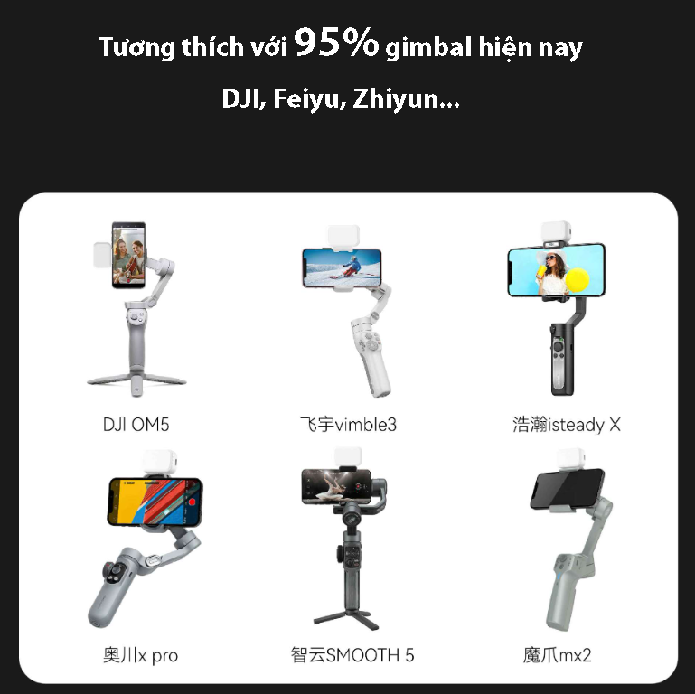 Đèn led tích hợp nam châm cho gimbal GBL-01