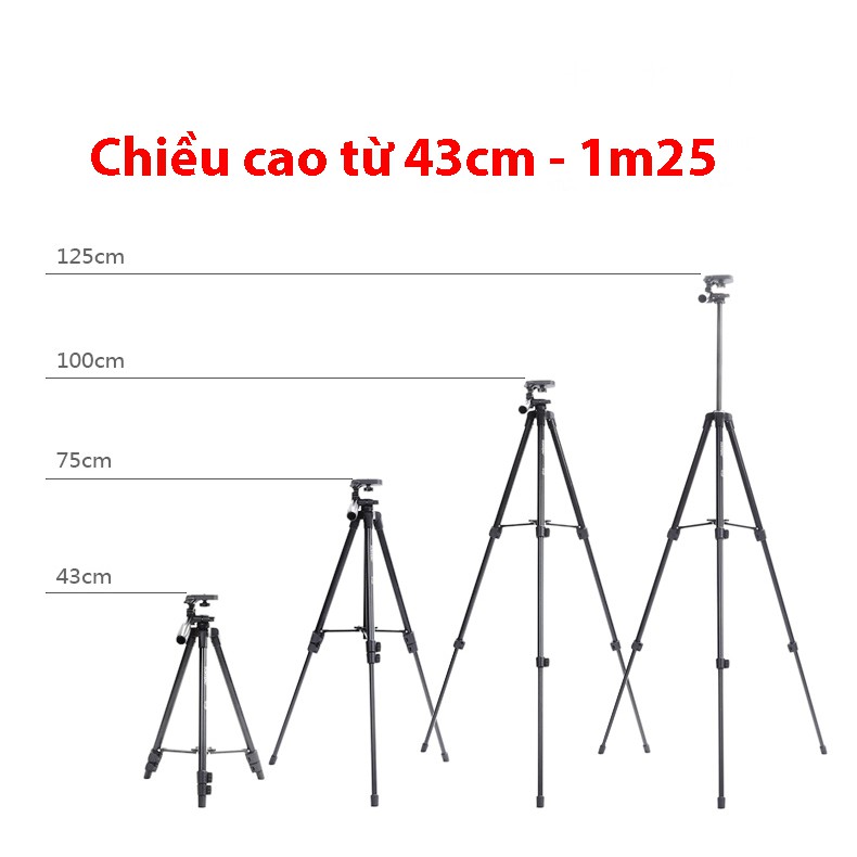 Tripod điện thoại Yunteng VCT-5208