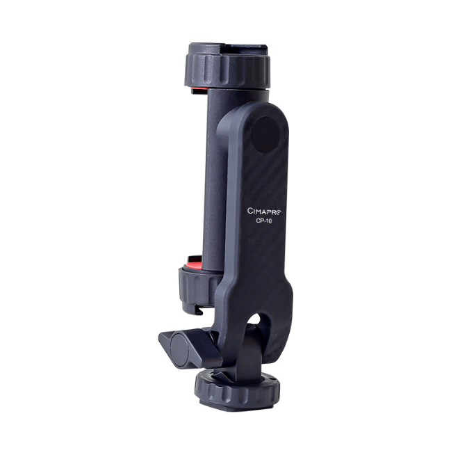 Kẹp điện thoại CP-10 xoay 360 độ có 2 ngàm coldshoe gắn phụ kiện chụp ảnh