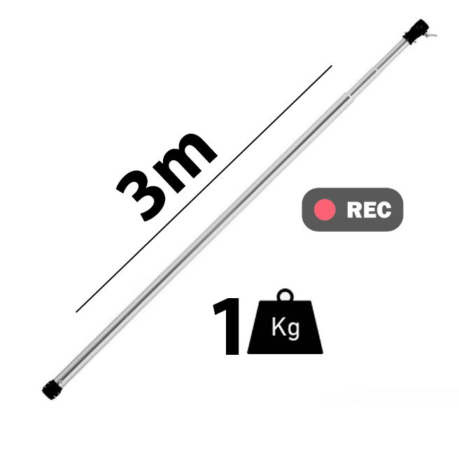 Thanh xà ngang inox treo phông nền 3m siêu khỏe