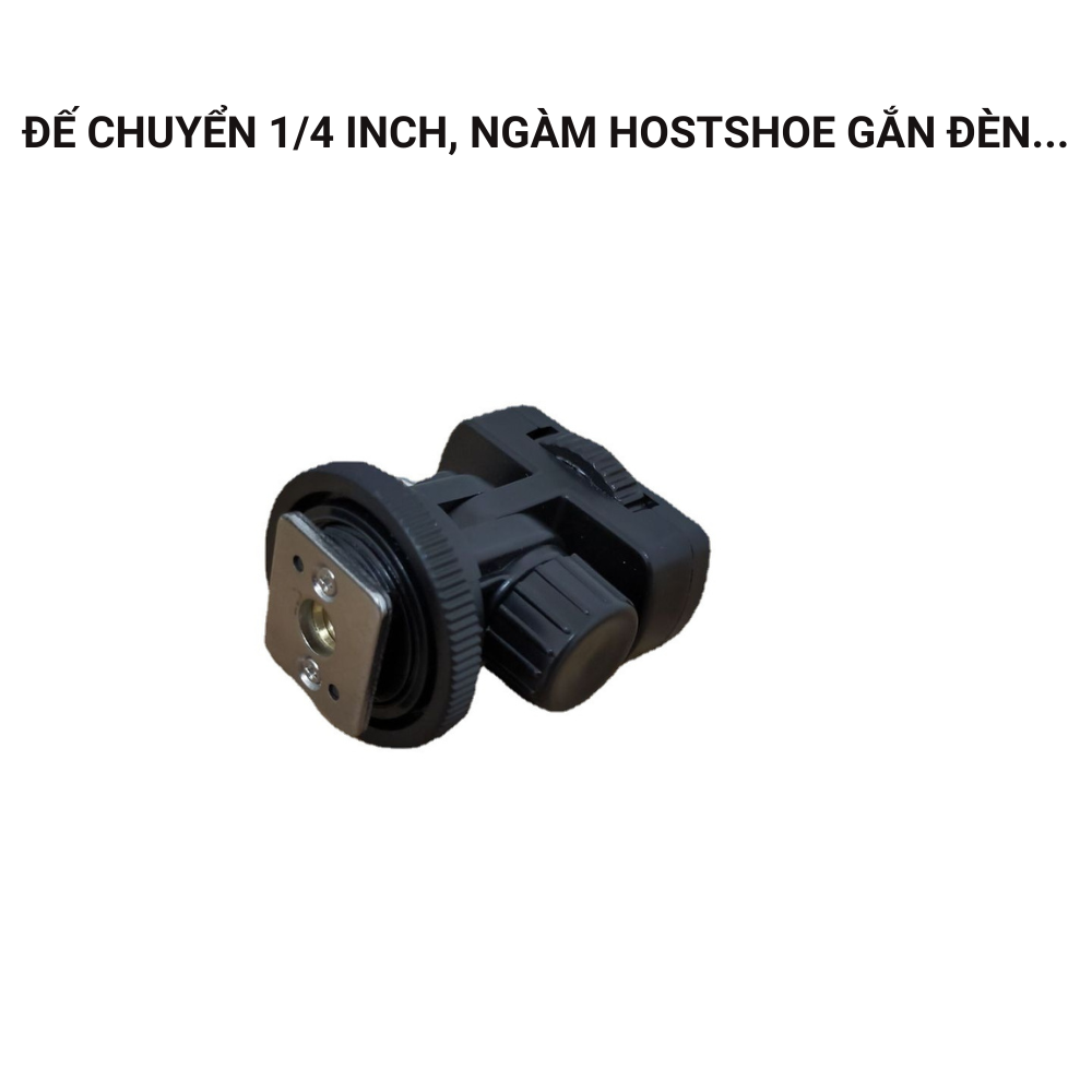 Ngàm hostshoe có gắn ốc 1/4 inch điều chỉnh nghiêng 90 độ