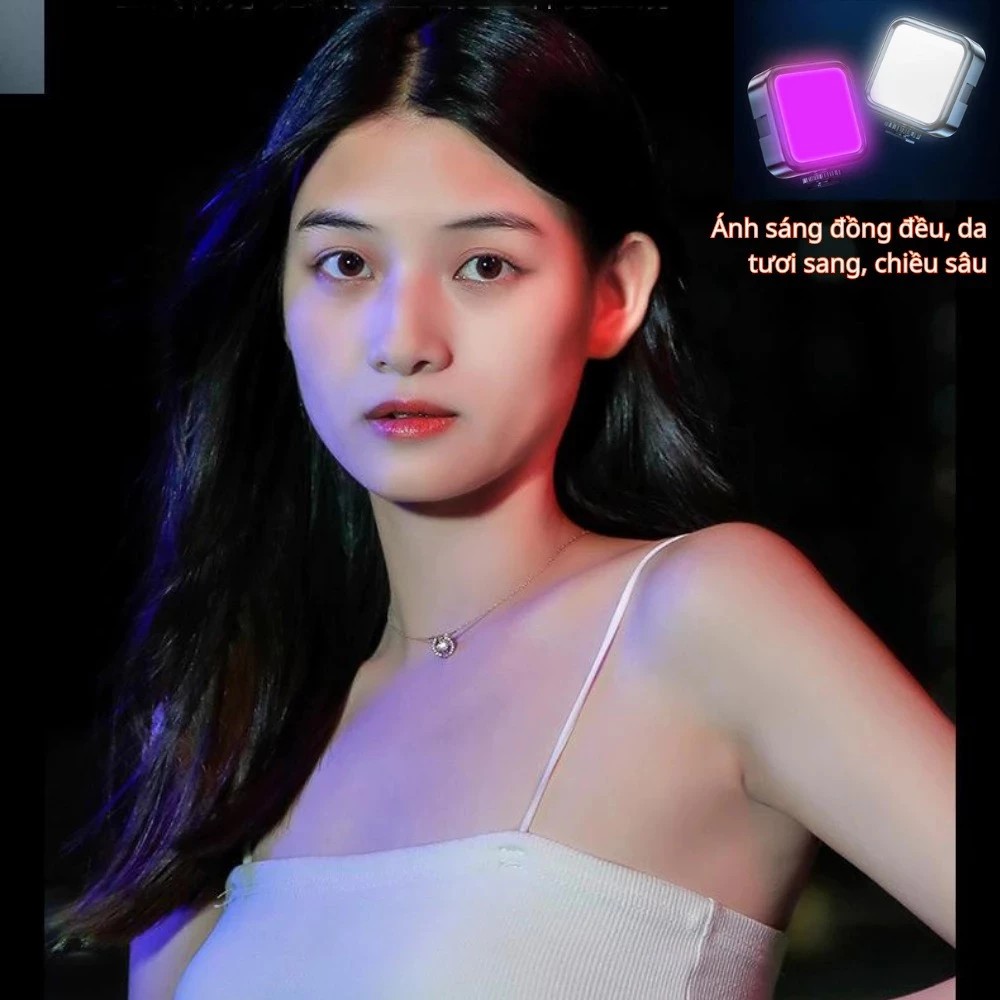 Đèn led WL-R1 RGB trợ sáng makeup, quay video chụp ảnh