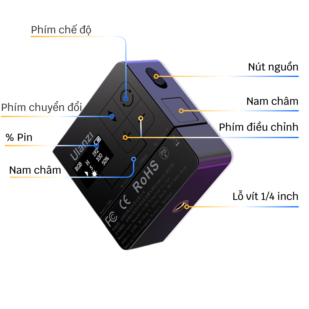 Đèn ULANZI VL49 RGB Pro