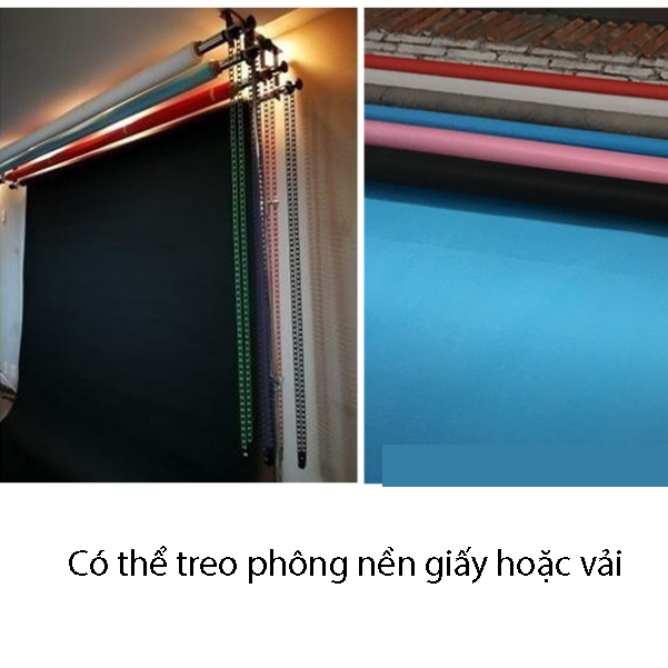 Trục kéo xích treo 4 phông nền nhiếp ảnh