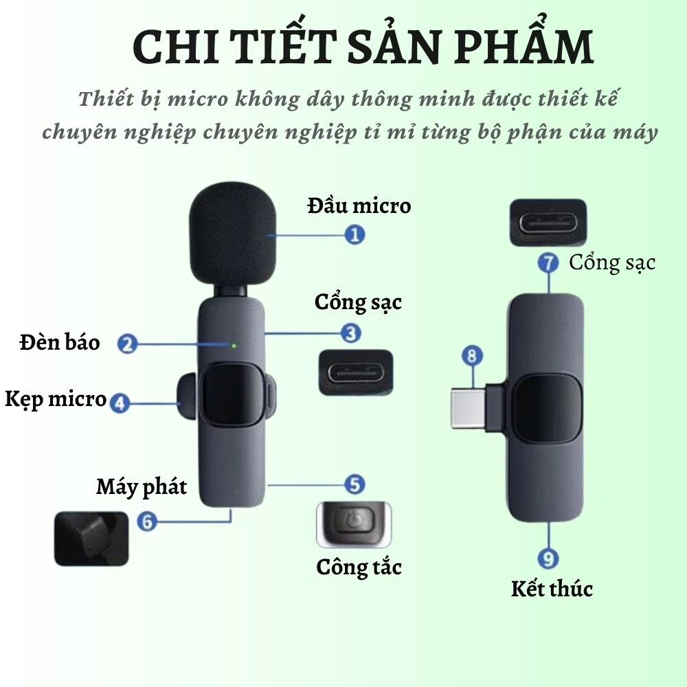 Micro không dây nhỏ gọn EP035