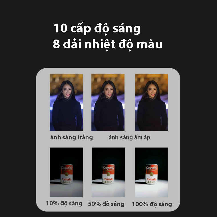 Đèn led tích hợp nam châm cho gimbal GBL-01