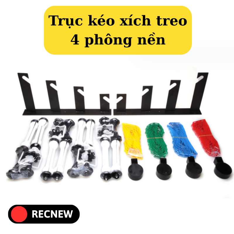 Trục kéo xích treo 4 phông nền nhiếp ảnh
