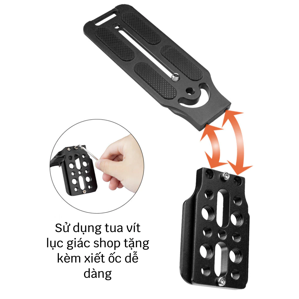 Tấm tháo nhanh quick plate bracket chữ L 2 mặt