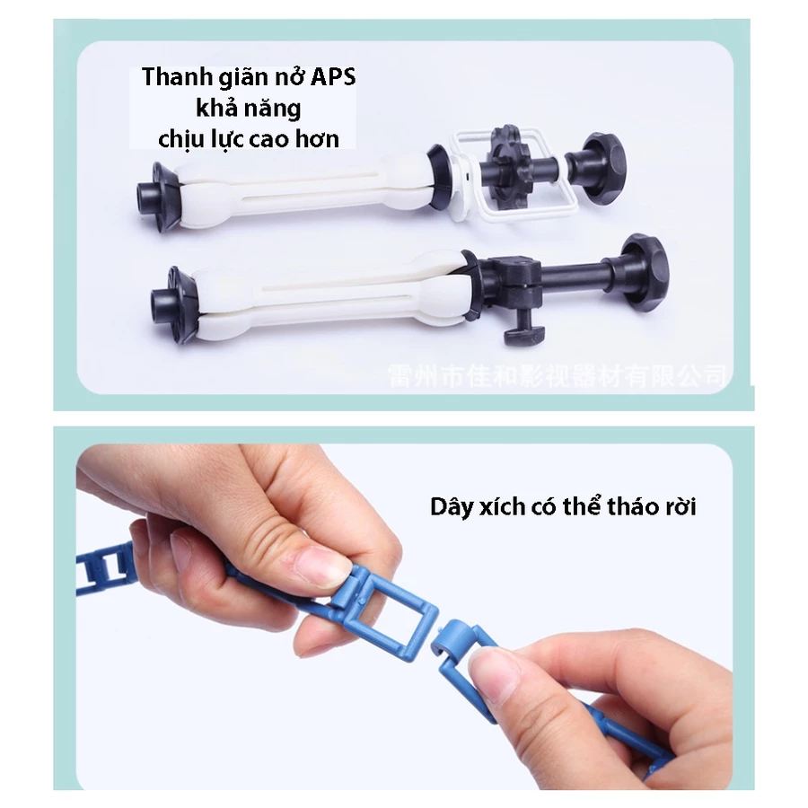 Trục kéo xích 2 phông nền cho studio không bao gồm thanh xà