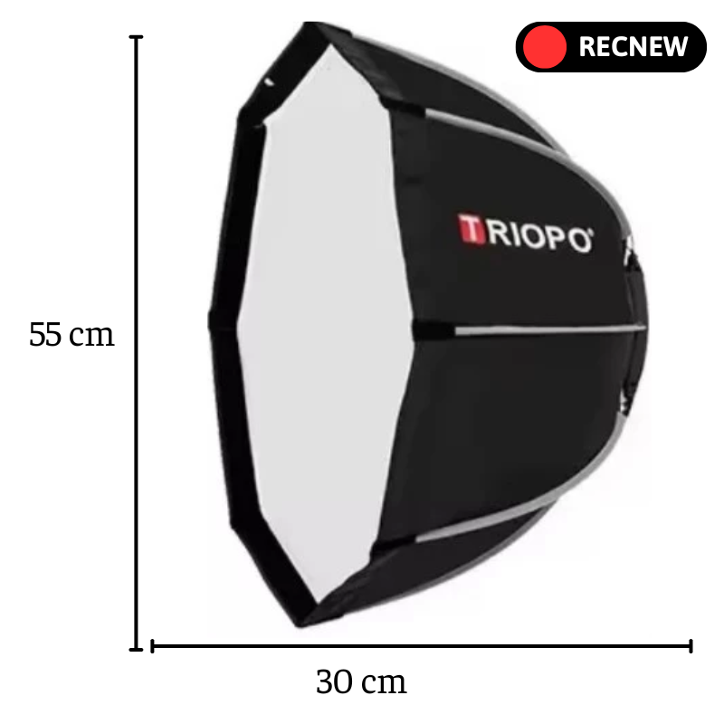 Softbox bát giác Triopo K2 thao tác nhanh (55/65/90 cm)