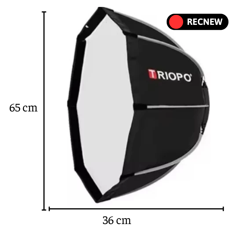 Softbox bát giác Triopo K2 thao tác nhanh (55/65/90 cm)