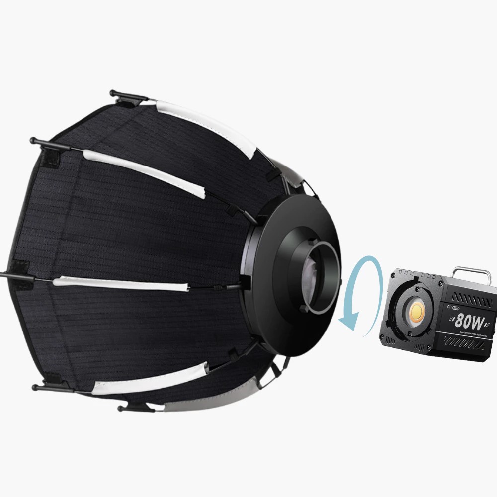 Softbox bát giác 30cm ngàm mini Bowen thao tác nhanh dùng cho đèn chụp ngoại cảnh