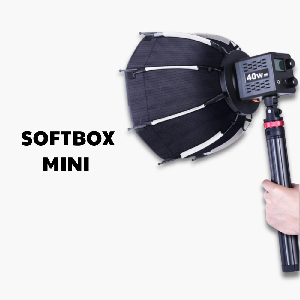 Softbox bát giác 30cm ngàm mini Bowen thao tác nhanh dùng cho đèn chụp ngoại cảnh